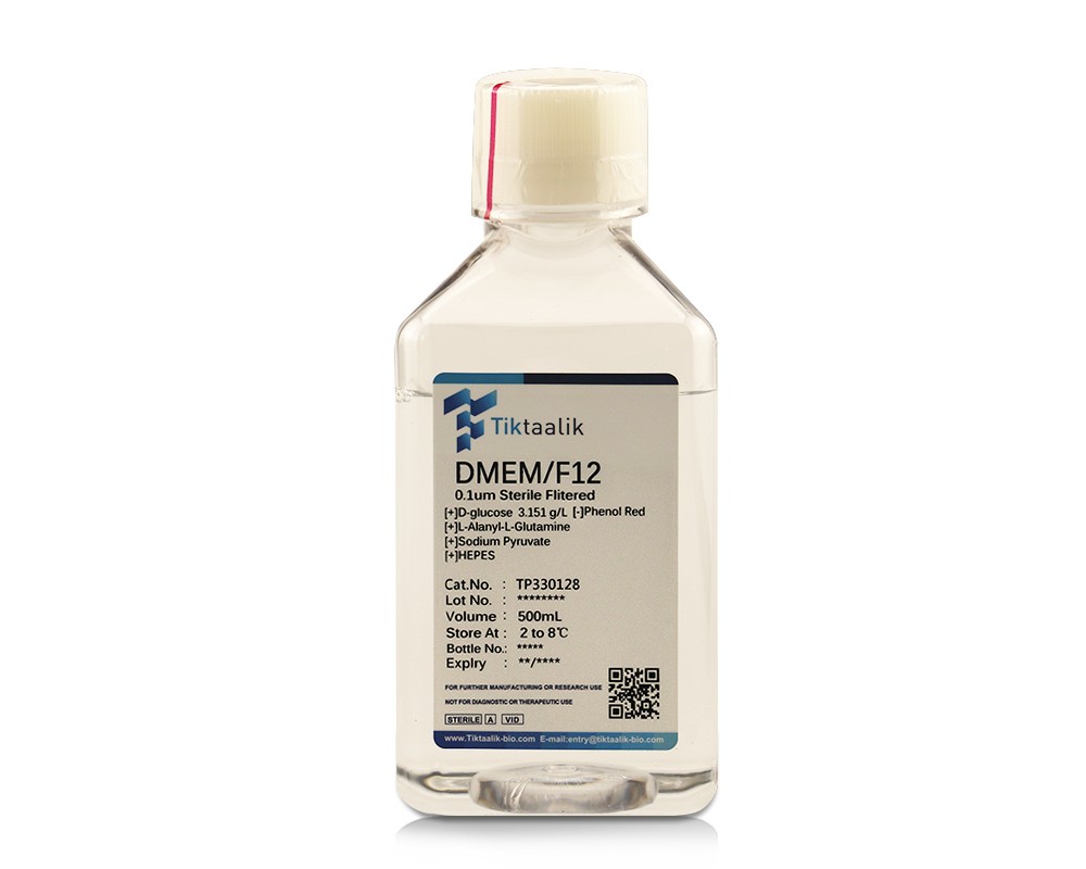 DMEM/F12无酚红(含L-丙氨酰-L-谷氨酰胺和HEPES,不含酚红)